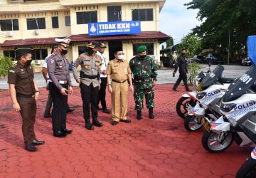 Bupati Bengkalis di Wakili Sekda H. Bustami HY  Ikut Apel Gelar Pasukan Operasi Lancang Kuning, Masyarakat Diimbau Patuhi Aturan Lalu Lintas