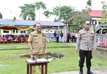 Peringati Hari Bhayangkara Ke-76 Tahun 2022, Polres Bengkalis Gelar Lomba Menembak