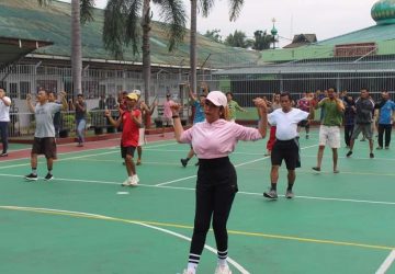 Sabtu Sehat Kegiatan Senam Pagi Rutin WBP di Lapas Pekanbaru