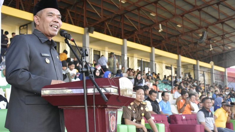 Pj Bupati Kampar Resmi Buka Liga Santri Piala Kasad, Sepak Bola Olahraga Merakyat dan Jaga Sportifitas