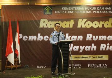 Kalapas Pekanbaru Hadiri Rakor Pembangunan Rumah Singgah di Wilayah Riau