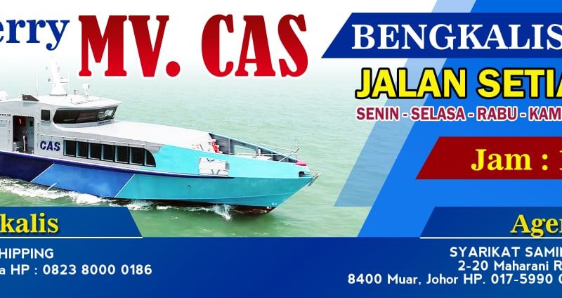Beroperasi Kembali Pelayaran Internasional dengan Rute Bengkalis–Muar Malaysia