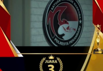 HANI 2022, Satresnarkoba Polresta Pekanbaru Juara 3 Lomba Film Pendek Piala Kapolda
