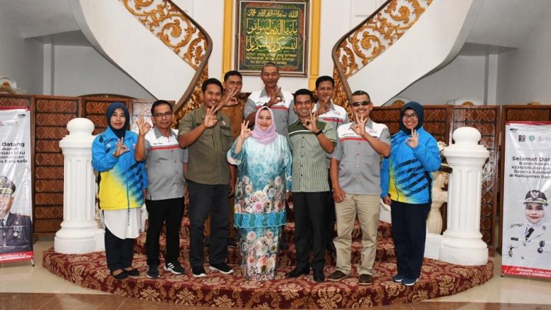 PBVSI Bengkalis Audiensi dengan Bupati Kasmarni, Bahas Turnamen Bupati Cup