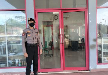 Beri Kenyamanan, Polsek Lahewa Laksanakan Patroli dan Sambangi Objek Vital di Kelurahan Pasar Lahewa