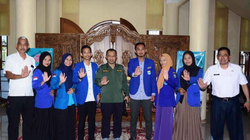 Wabup Bengkalis Bagus Santoso Menerima Audiensi Pengurus PC PMII Kabupaten Bengkalis