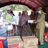 Bupati H. Sukiman Tinjau dan Berikan Bantuan untuk Korban Kebakaran di Rambah Hilir