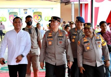 Kapolda Riau, Bersama Rombongan Melaksanakan Kegiatan Kunjungan Kerja di Wilayah Hukum Polres Inhil
