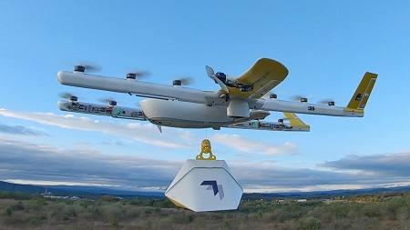 Drone khusus antar paker resmi dirilis, bisa angkut barang 3,1 Kg (Foto: Wing)