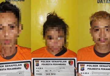 3 Pelaku Pemerasan dan Pengancaman Berhasil Diamankan Unit Reskrim Polsek Senapelan Pekanbaru