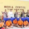 Polres Rohil Gelar Press Release Atas Pengukapan Terhadap Pelaku Pengganjalan ATM dan Curanmor