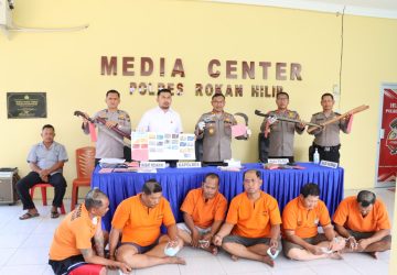 Polres Rohil Gelar Press Release Atas Pengukapan Terhadap Pelaku Pengganjalan ATM dan Curanmor