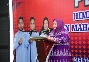 Bupati Bengkalis Kasmarni Hadiri Pelantikan Pengurus Pemuda, Pelajar dan Mahasiswa Sakai Riau