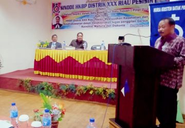 Bupati Bengkalis Harapkan Sinode HKBP Distrik XXX Riau Pesisir Ciptakan Gagasan Inovatif dan Kreatif