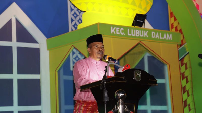Setda Kabupaten Siak Jamaluddin Pimpin Penutupan MTQ ke-XIII Tingkat Kecamatan Lubuk Dalam Tahun 2022