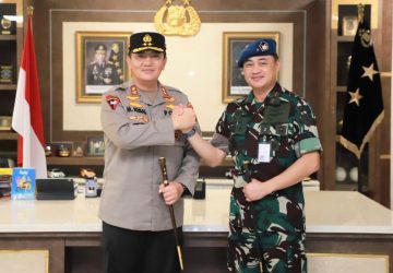 Terima Kunjungan Danlanud RSN Pekanbaru, Kapolda Riau Irjen Iqbal : Yakin, Sinergitas TNI Polri Semakin Solid
