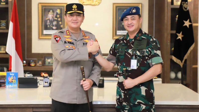 Terima Kunjungan Danlanud RSN Pekanbaru, Kapolda Riau Irjen Iqbal : Yakin, Sinergitas TNI Polri Semakin Solid