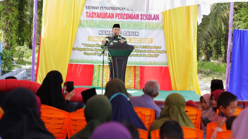 Resmikan MI Muthmainnah, ini kata Wabup Husni