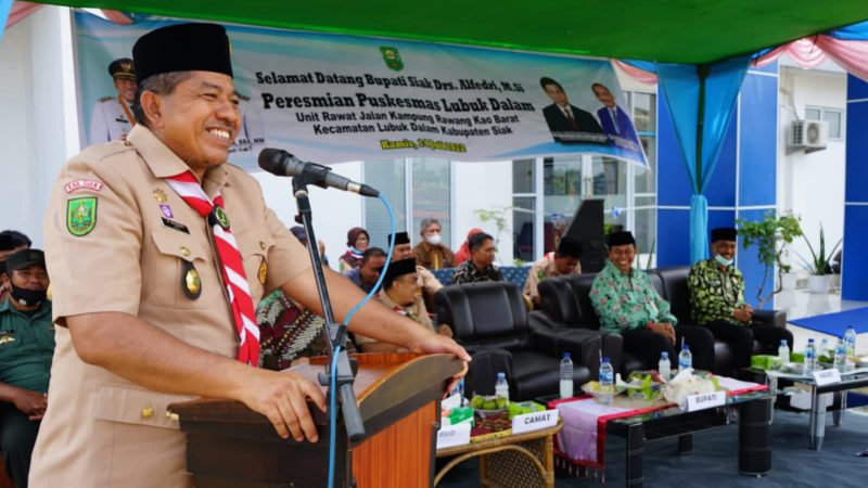 Resmikan Gedung Puskesmas, Bupati Alfedri Sebut ini Janji Kami