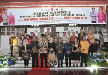 Bupati Nias Turut Hadir, Pisah Sambut Kapolres Nias Dari Pejabat Lama dan Pejabat Baru