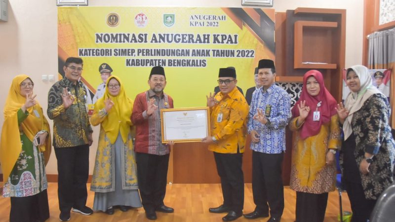 Bengkalis Terima Anugerah KPAI Tahun 2022