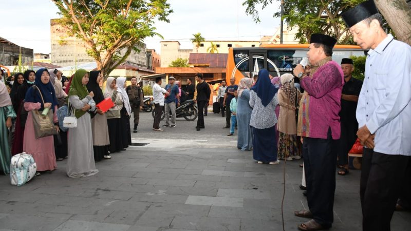 Rombongan Kafilah MTQ Utusan Kabupaten Bengkalis Bertolak ke Bagan Siapi-api Kabupaten Rokan Hilir