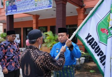 Wabup Husni Lepas Kafilah MTQ Siak Menuju Bagan Siapi-Api