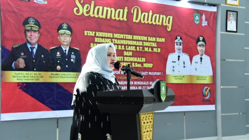 Meriahkan Hari Jadi Bengkalis ke-510 dan HDKD ke-77 Tahun, Imigrasi Bengkalis Gelar Pasport Masuk Desa