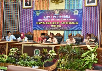 DPRD Bengkalis Melaksanakan Rapat Paripurna Hari Jadi Kabupaten Bengkalis yang Ke-510 Tahun 2022