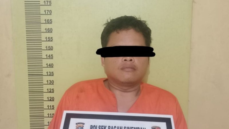 Cekcok Mulut di Pakter Tuak, Seorang Pria Tusuk Mata Korbannya Dengan Gunting, Berakhir Huni Tahanan Polsek Bagan Sinembah