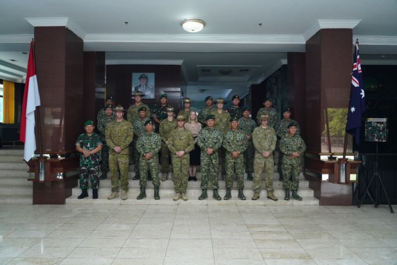 Angkatan Pertahanan Australia untuk pertama kalinya berpartisipasi dalam latihan militer bersama Garuda Shield. (ANTARA/HO-Kedubes Australia)