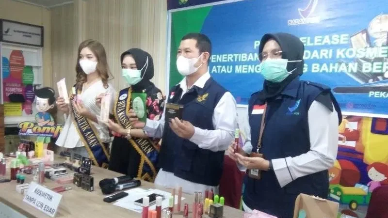 BBPOM di Pekanbaru Temukan 1.826 Produk Kosmetik Tidak Memenuhi Ketentuan