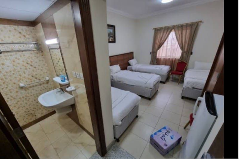 Ruang kamar hotel jamaah haji asal Kabupaten Bangka saat berada di Mekkah (ANTARA/Kasmono)