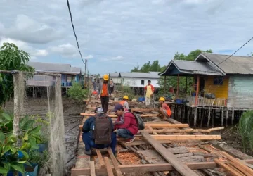 Dinas PUTR Perbaiki Jerambah Rusak di Desa Igal Mandah