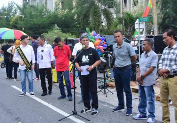 Wakil Bupati Bengkalis Bagus Santoso Membuka  CFN Menyemarakkan Hari jadi ke-510 di Lapangan Tugu Bengkalis