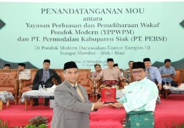 Sekda Siak Saksikan MoU antara Yayasan Gontor 12 dan PT PERSI