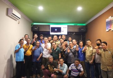 Kapolres Rohil dan Beberapa Insan Pers Makan Malam Bersama
