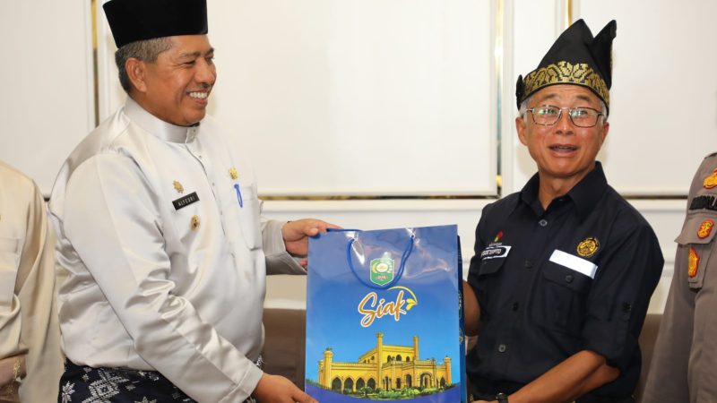 Bupati Alfedri Sambut Kepala SKK Migas di Istana Sultan Siak Asserayah Hasyimiyah