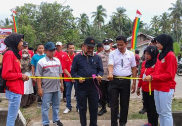 Bupati Bengkalis Diwakili Sekretaris Daerah Bengkalis H Bustami HY Membuka Secara Resmi Open Turnamen Vollyball PBB Cup I