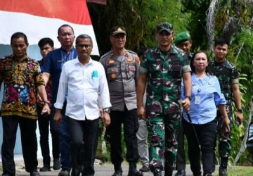 Bupati Nias dan Dandim 0213/Nias Hadiri Peresmian Kampung Pancasila di Kecamatan Idanogawo