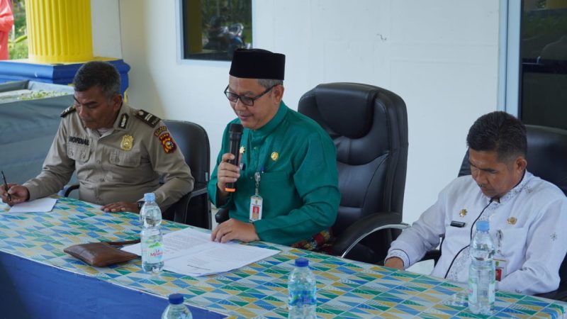 Sekda Rohil Pimpin Rapat Pembentukan Satgas PMK