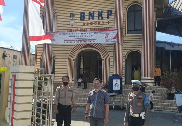 Polres Nias Lakukan Pengamanan Jalannya Kebaktian Ibadah Minggu di Kota Gunungsitoli
