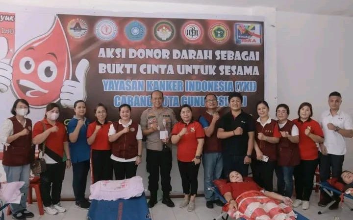 Adakan Donor Darah ke-III dan DWP Adakan Berbagai Kegiatan Oleh YKI Cabang Kota Gunungsitoli