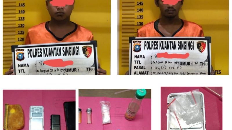 SatRes Narkoba Polres Kuansing Ungkap Pelaku Penyalahgunaan Narkotika, Dua Tertangkap dan Dua DPO