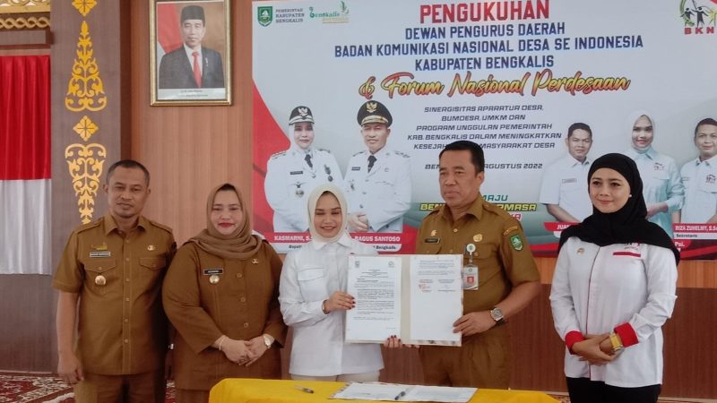Pengukuhan Dewan Pengurus Daerah, Badan komunikasi Nasional Desa se-Indonesia Kabupaten Bengkalis