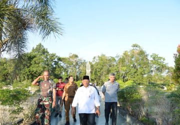 Sekda Kampar Tinjau Rangkaian Lokasi Peringatan HUT RI ke-77 Tahun 2022