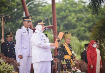 Pemkab Bengkalis Menggelar Upacara Peringatan HUT ke-77 Kemerdekaan RI