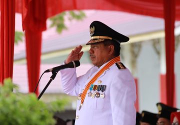 Bupati Alfendri Inspektur Upacara Peringati HUT RI ke-77, Siak Bangkit Lebih Cepat, Juga Lebih Kuat