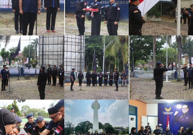 Merayakan HUT RI ke-77, Garda Pemuda NasDem Riau Laksanakan Upacara Bendera dan Ziarah ke Taman Makam Pahlawan Kusuma Dharma Kota Pekanbaru