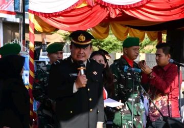 Wakili Dandim, Kasdim 0213/Nias Mayor Inf Charles Hilarius J. Telaumbanua Ikuti Upacara HUT Kemri ke-77 Tahun 2022